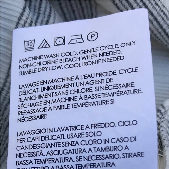 CLUB MONCAO JADYN KIMONO TOP BLOUSE BOW STRIPE CREAM IVORY OFF-WHITE BLACK XS - Picture 9 of 9